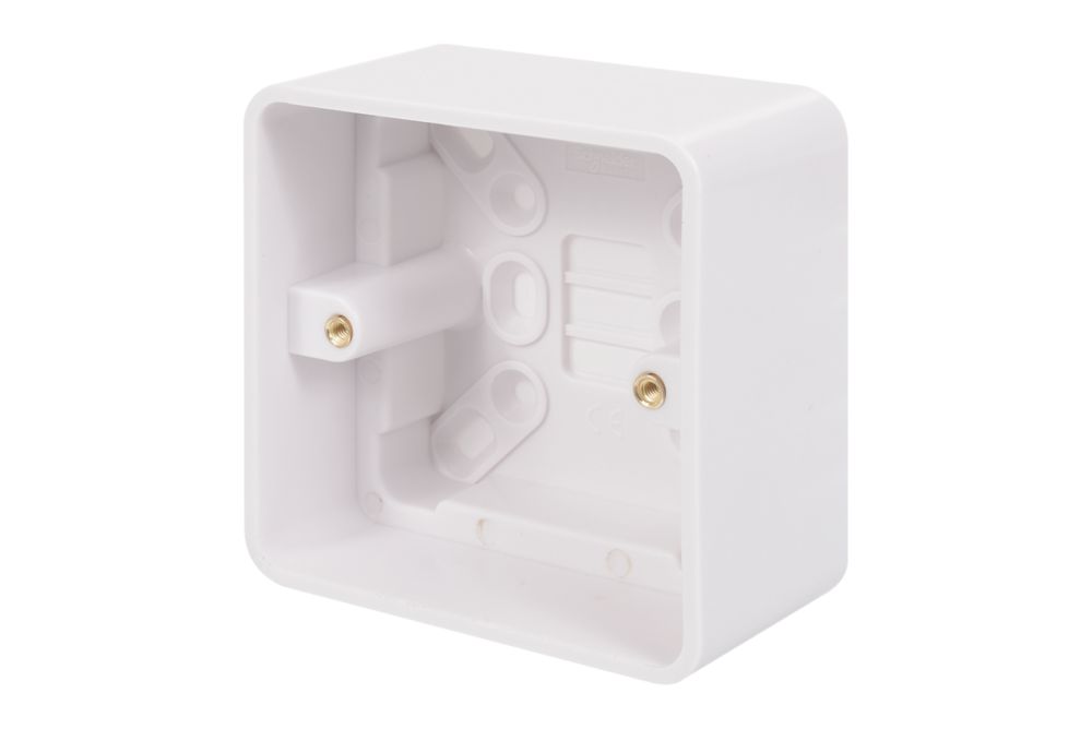 Image of Schneider Electric Lisse 1-Gang Surface Pattress Moulded Box 41mm 