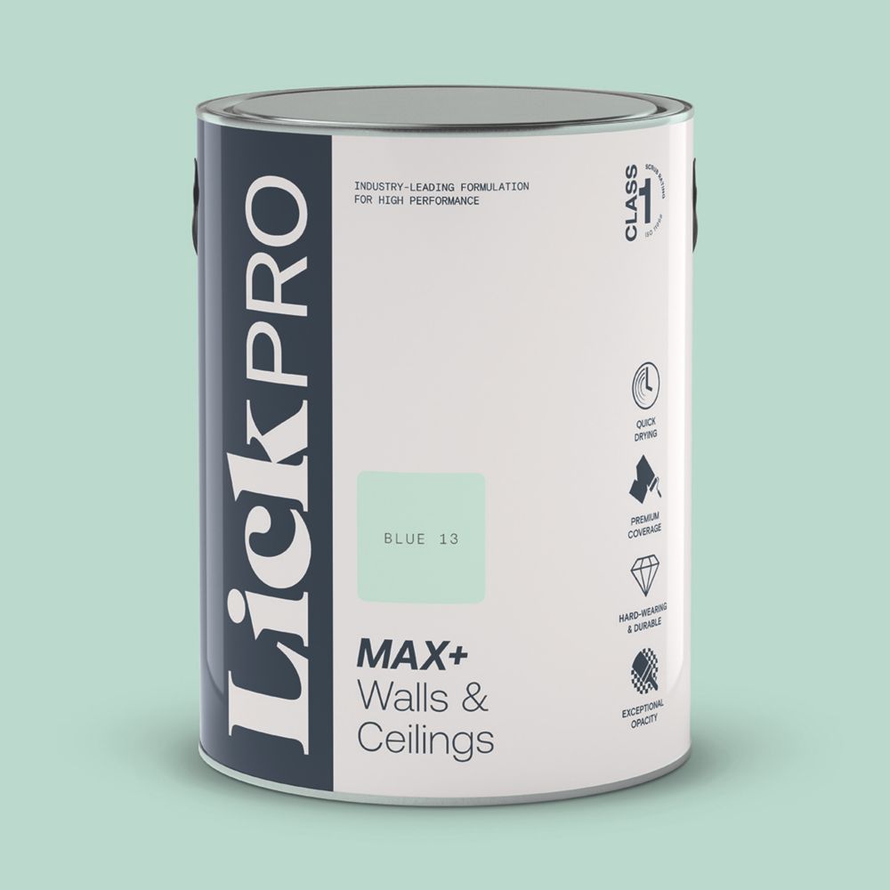 Image of LickPro Matt Blue 13 Emulsion Paint 5Ltr 