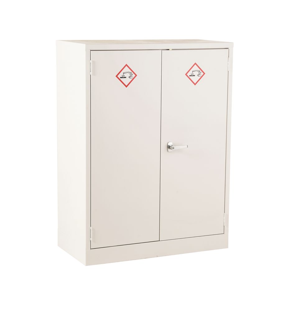 Image of 2-Shelf Acid Cabinet White 915mm x 457mm x 1219mm 