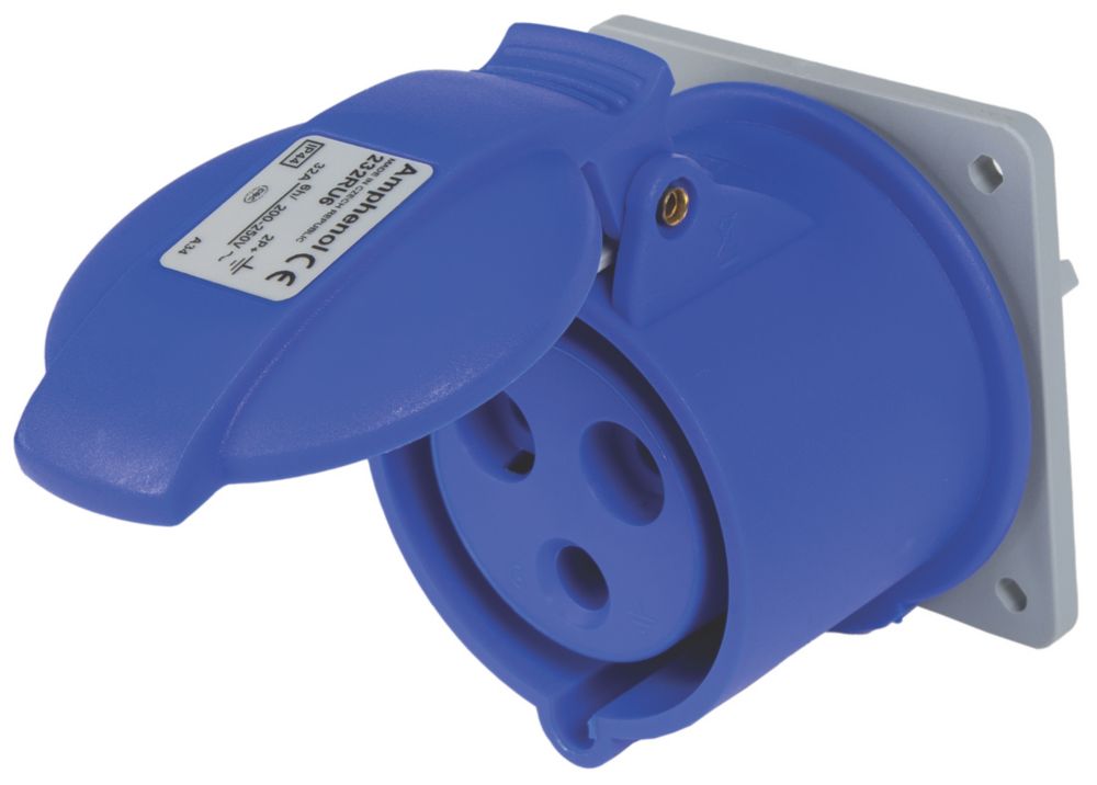 Image of ABB 32A 2P+E Panel Socket 250V 