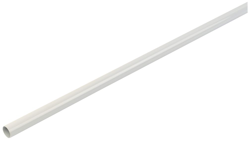 Image of Smith & Locke Round Wardrobe Rail White 1829mm x 19mm 