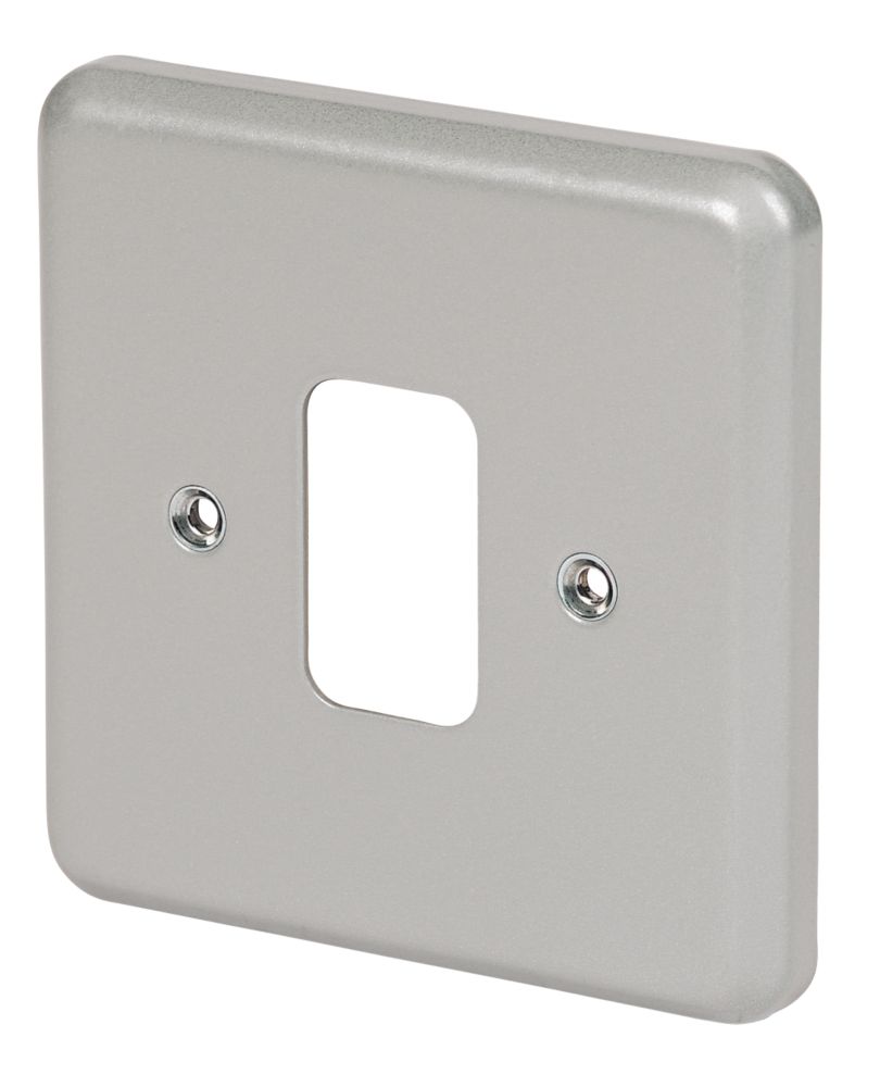 Image of MK Grid Plus 1-Module Grid Faceplate Grey 