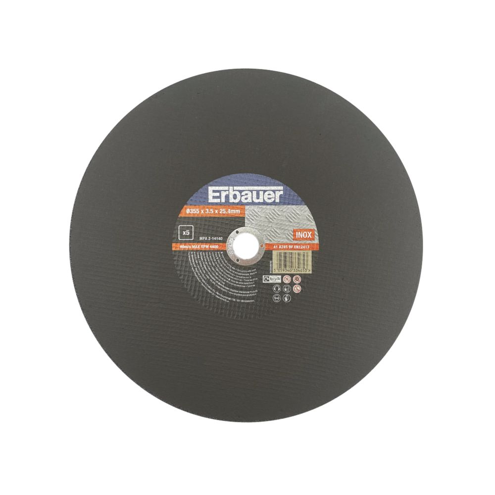 Image of Erbauer Metal Cutting Discs 14" 