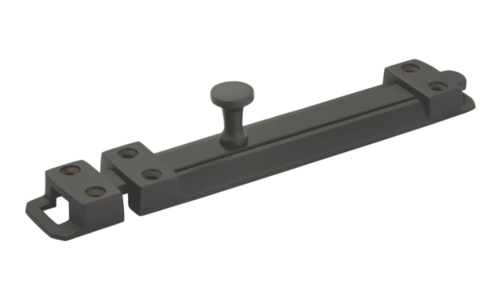 Image of Smith & Locke Straight Door Bolt Black 150mm 