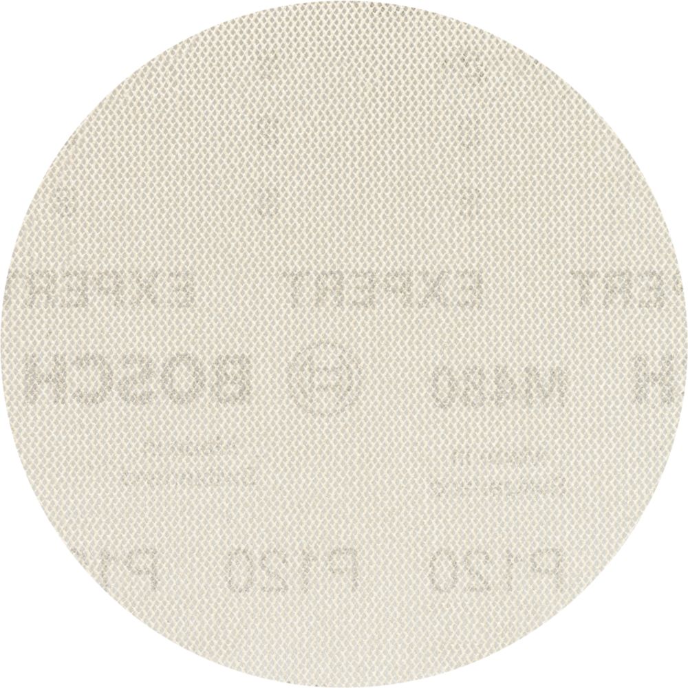 Image of Bosch M480 Sanding Discs Punched 150mm 120 Grit 5 Pack 