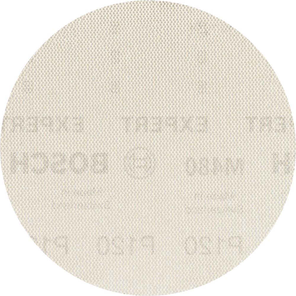 Image of Bosch M480 Sanding Discs Punched 150mm 120 Grit 5 Pack 
