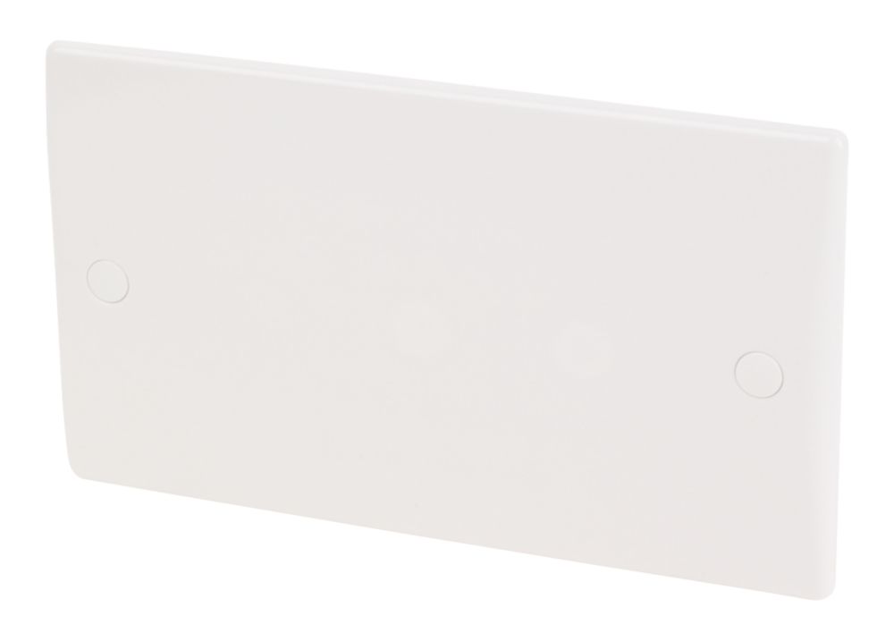 Image of Schneider Electric Ultimate Slimline 2-Gang Blanking Plate White 