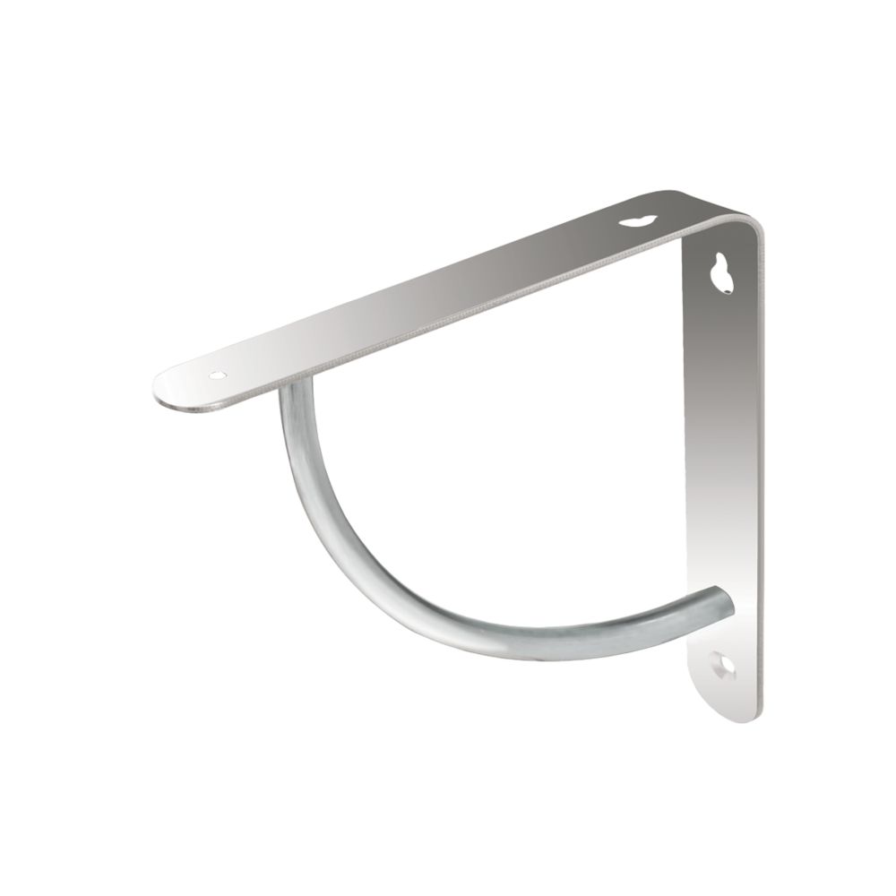 Image of Cove Shelf Brackets Chrome 180mm x 180mm 4 Pack 