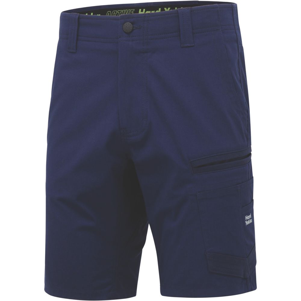 Image of Hard Yakka Raptor Active Shorts Navy 32" W 