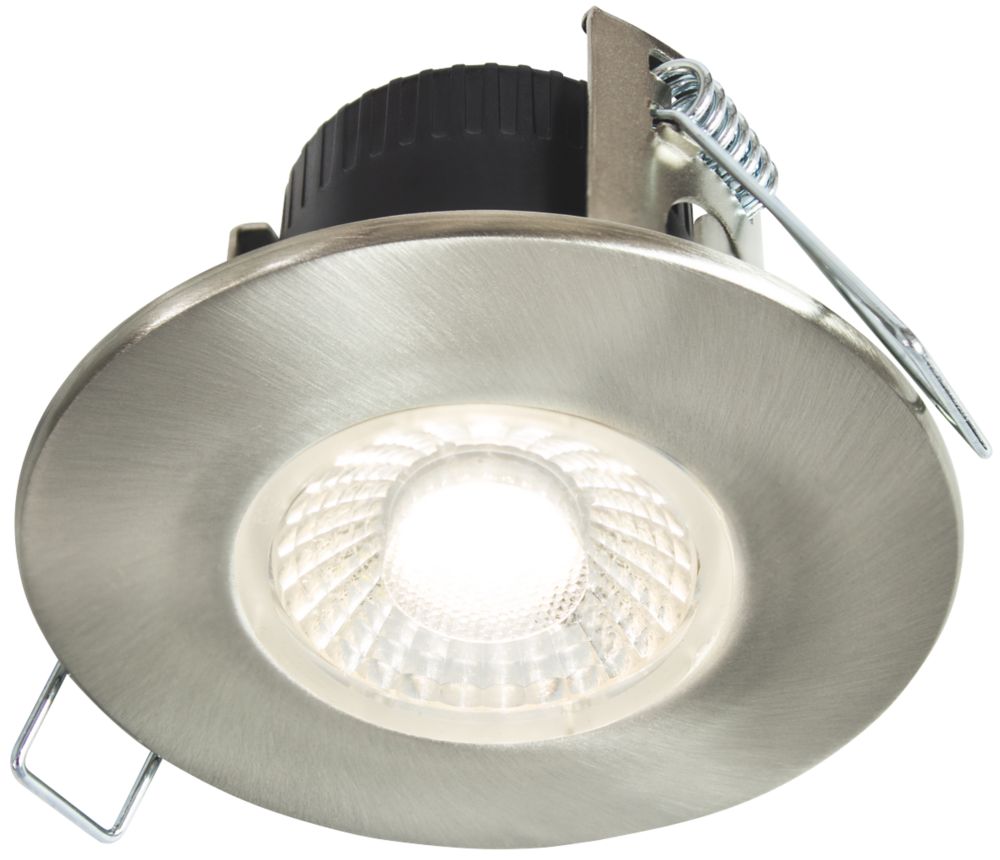 Image of Collingwood DT4 Fixed Fire Rated LED Downlight Brushed Steel 4.6W 460lm 
