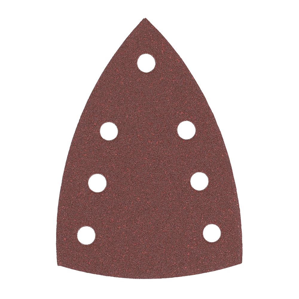 Image of Milwaukee H&L 4932492285 Delta Sanding Sheets Punched 147mm x 100mm 40 Grit 10 Pack 
