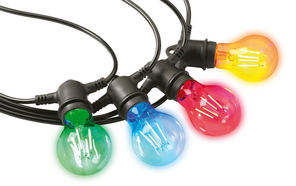 Image of Sylvania Helios Chroma 12000mm Outdoor LED Festoon with Lamps 60W 