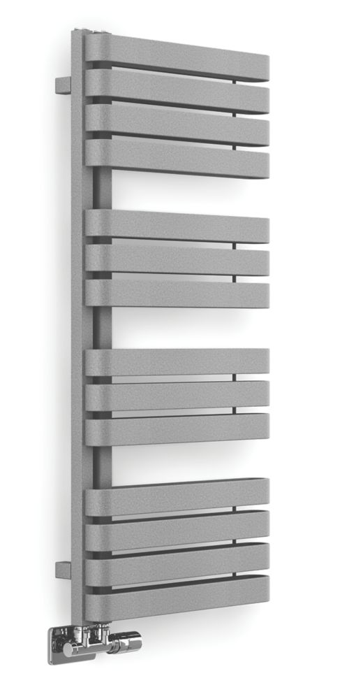 Image of Terma Warp S Towel Rail 1110mm x 500mm Grey / Silver 2605BTU 