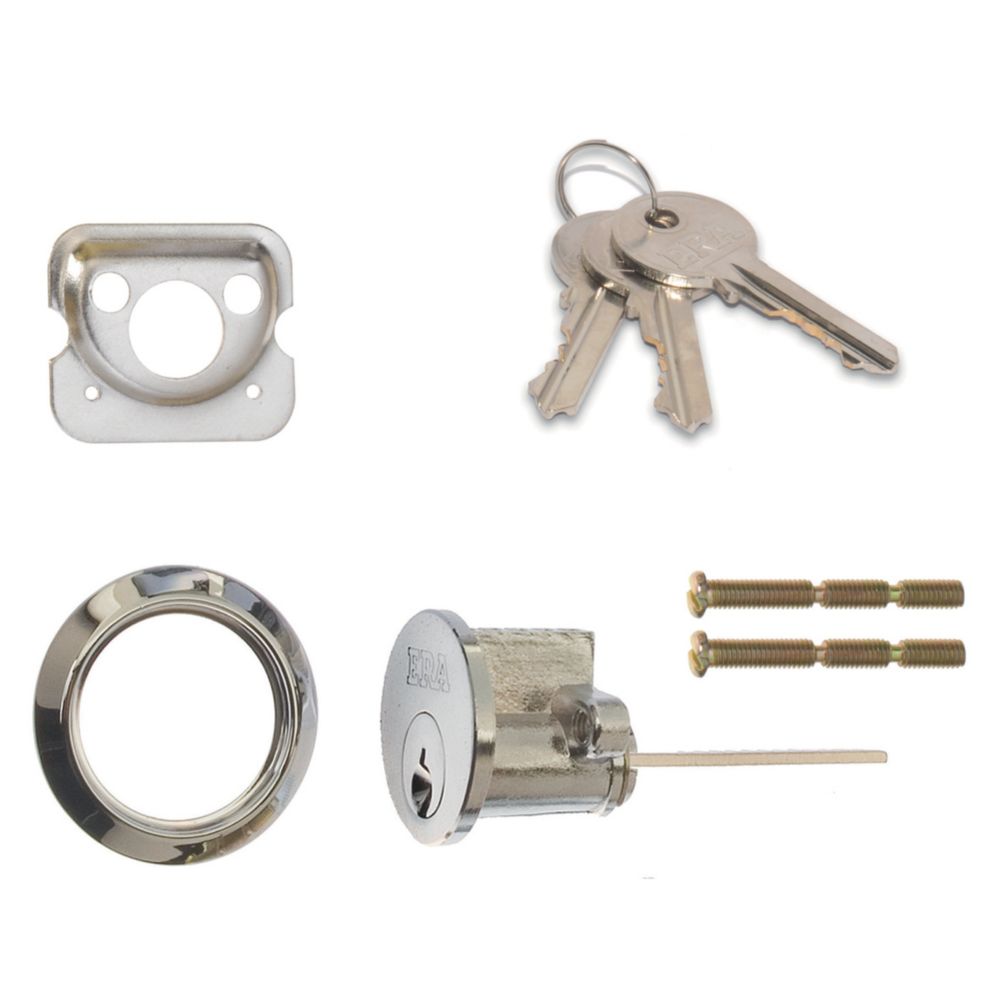 Image of ERA Night Latch Replacement Cylinder Chrome 32.5mm 