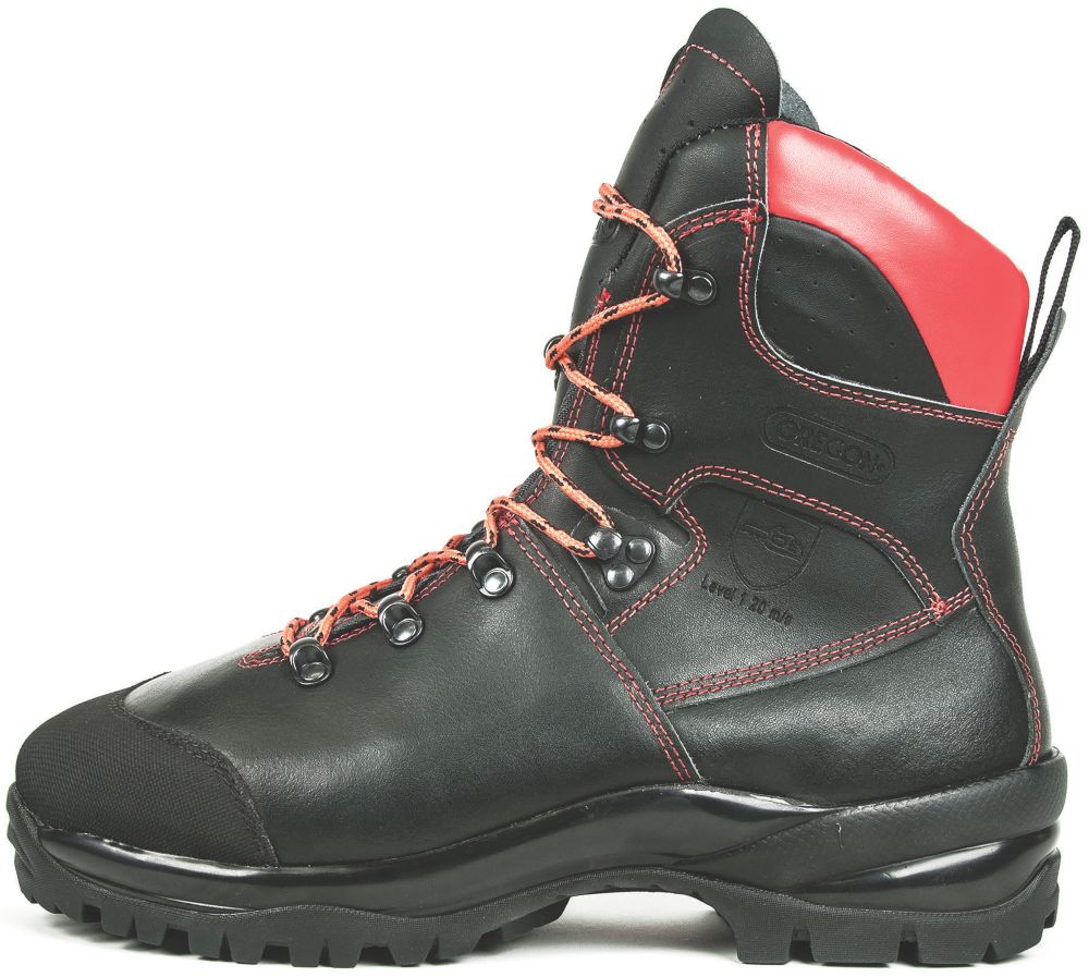 Image of Oregon Waipoua Safety Chainsaw Boots Black Size 10.5 