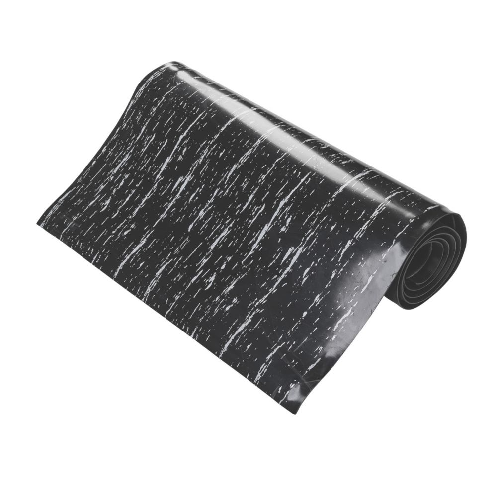 Image of COBA Europe Marble Top Anti-Fatigue Floor Mat Black 18.3m x 0.9m x 14mm 