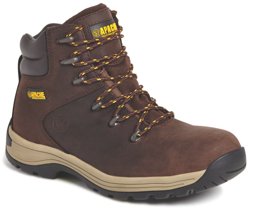 Image of Apache AP315CM Safety Boots Brown Size 11 