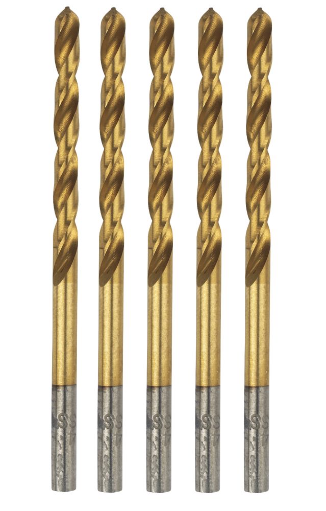 Image of Erbauer Straight Shank Ground HSS Drill Bit 1mm x 34mm 5 Pack 