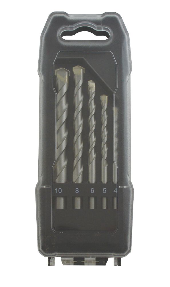 Image of Straight Shank Masonry Drill Bit Set 5 Pieces 