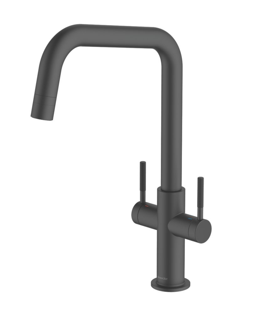 Image of Clearwater Topaz U-Spout Monobloc Mixer Tap Matt Black 