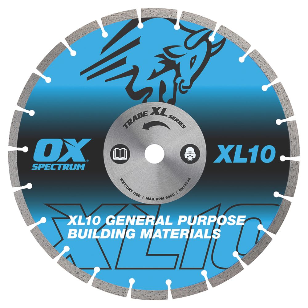 Image of OX Trade XL-10 Masonry Segmented Diamond Blade 300mm x 20mm 