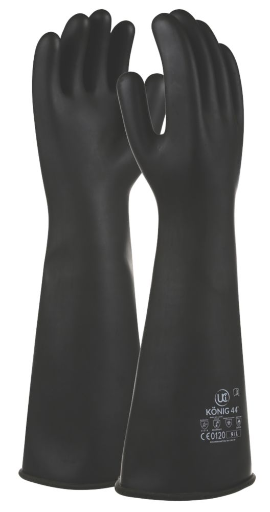 Image of UCI Konig-44 Chemical Hazard Gauntlets Black Large 