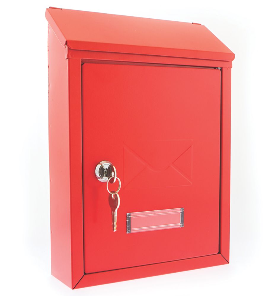 Image of Burg-Wachter Avon Post Box Red Powder-Coated 