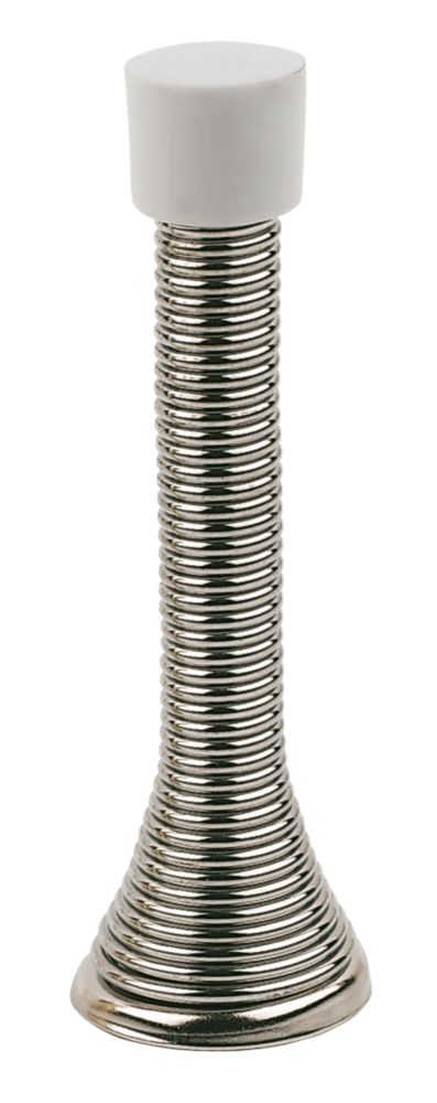 Image of Cylinder Projection Door Stops 24 x 75mm Chrome-Plated 10 Pack 