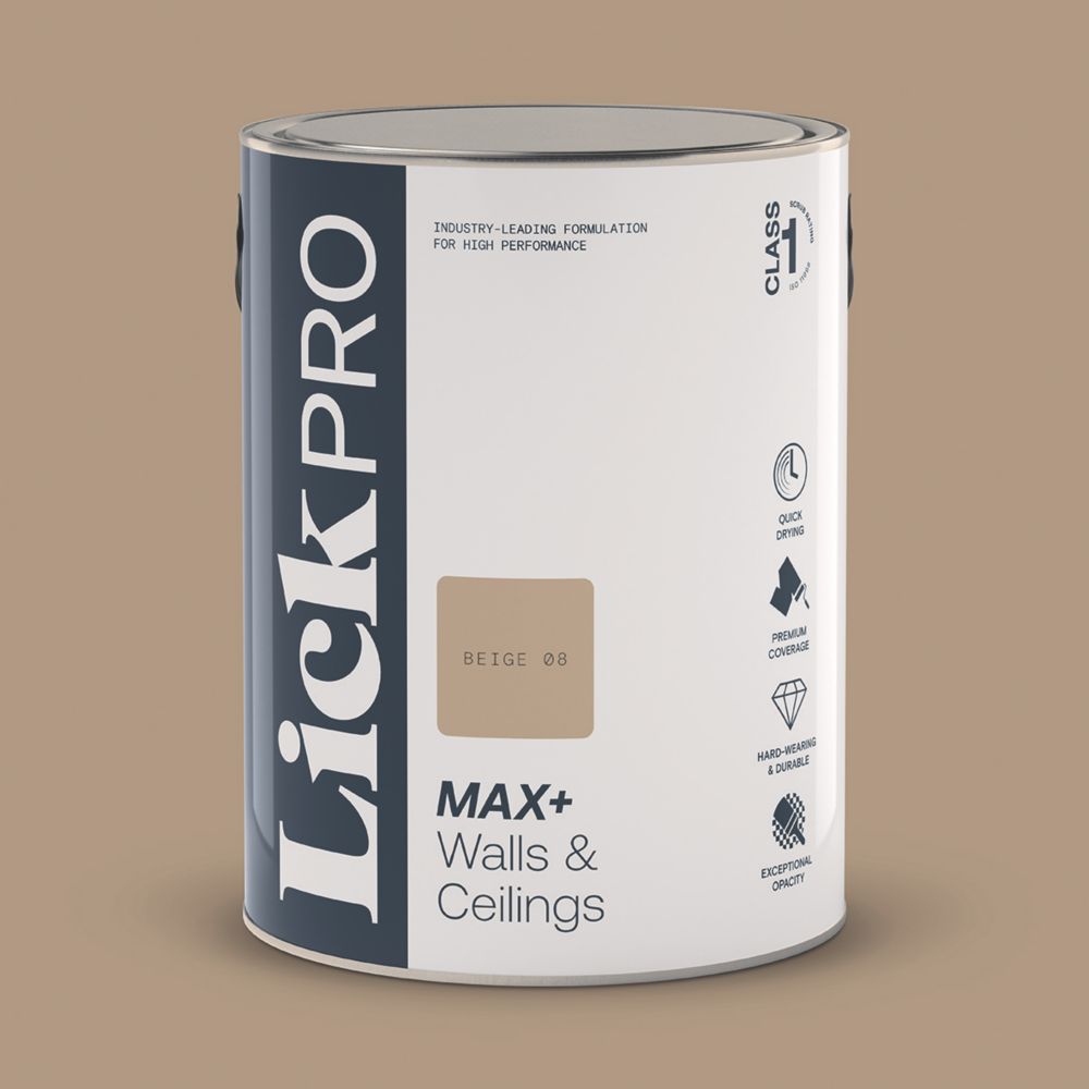 Image of LickPro Matt Beige 08 Emulsion Paint 5Ltr 