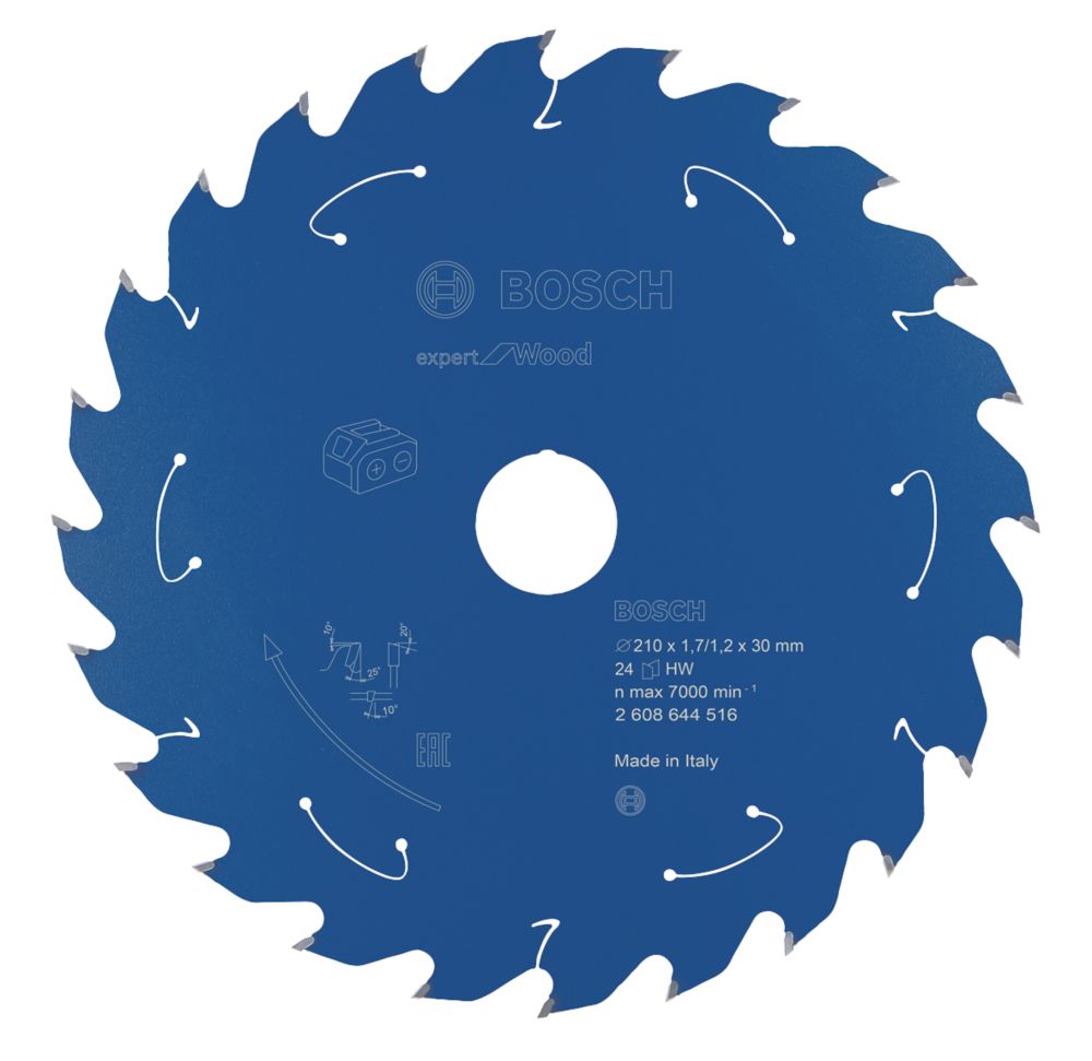 Image of Bosch Expert Wood Circular Saw Blade 210mm x 30mm 24T 