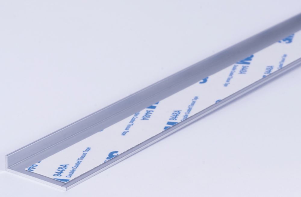 Image of Splashwall Edge Profile Matt Silver 750mm x 4mm 