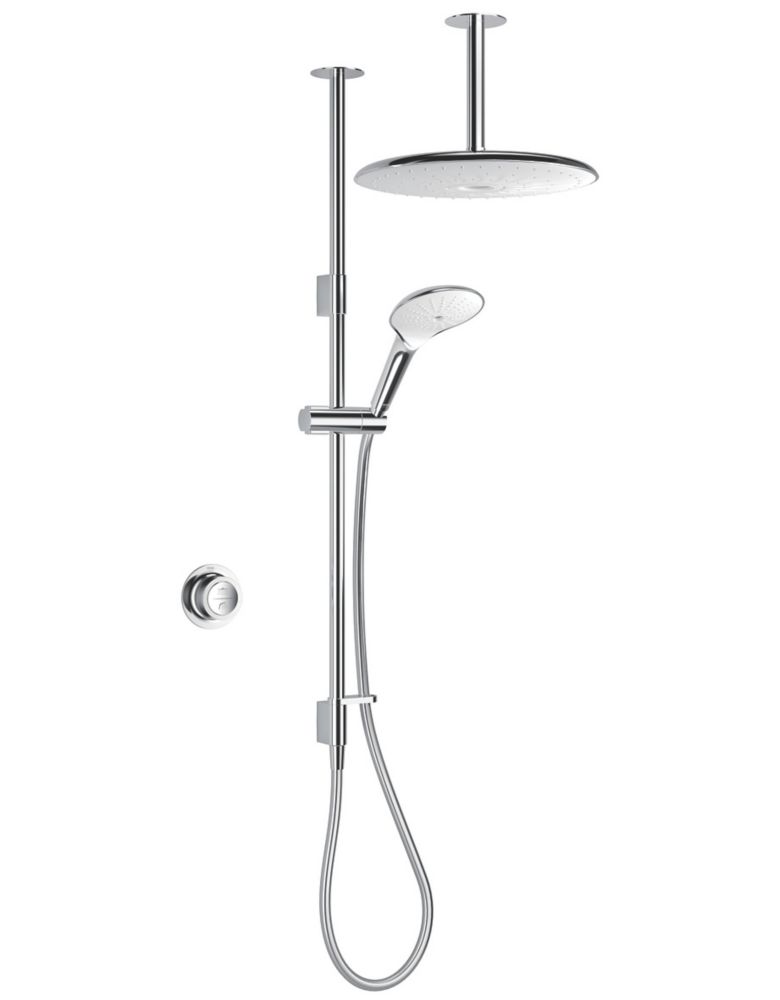 Image of Mira Mode Maxim HP/Combi Ceiling-Fed Chrome Thermostatic Digital Mixer Shower 