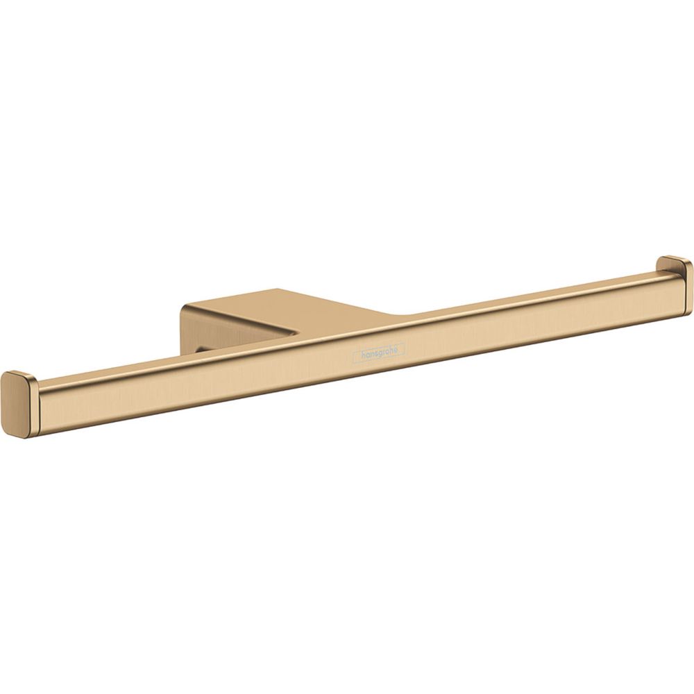 Image of Hansgrohe AddStoris Double Toilet Roll Holder Brushed Bronze 
