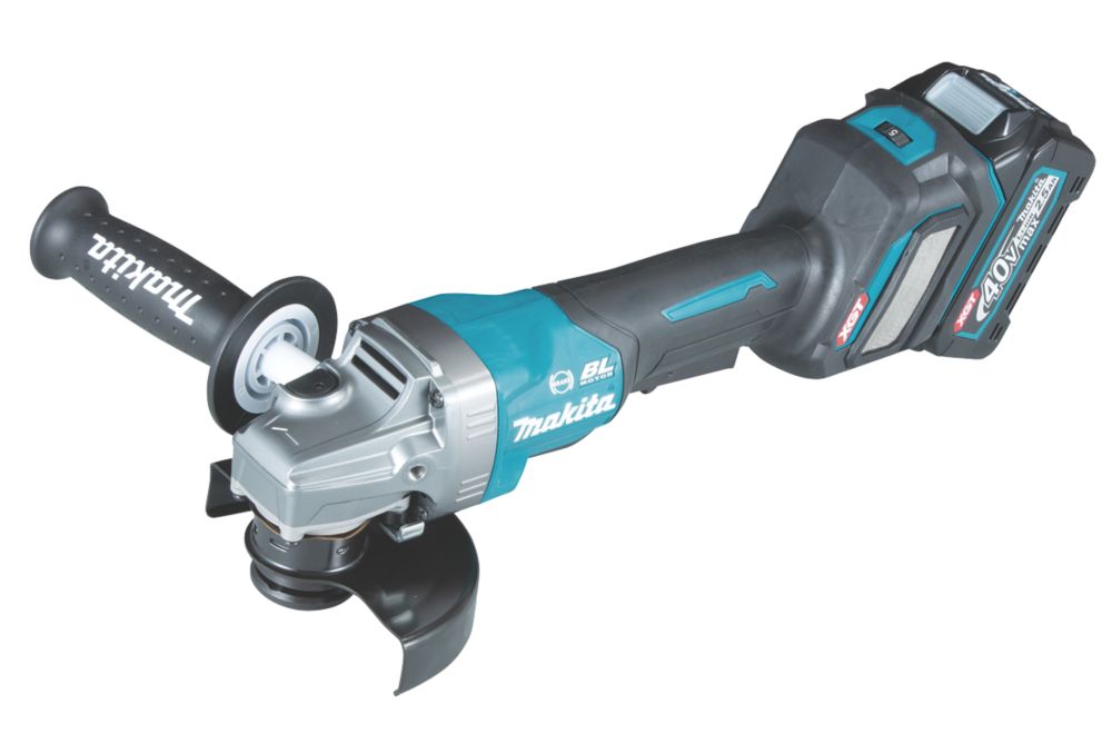 Image of Makita GA029GD202 40V 2 x 2.5Ah Li-Ion XGT 5" Brushless Cordless AWS Angle Grinder Kit 