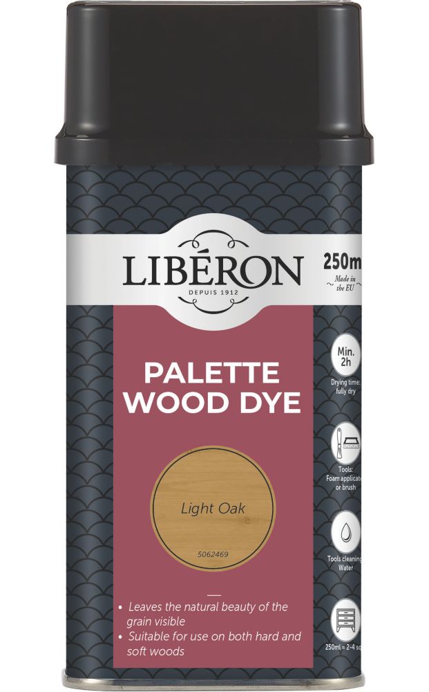 Image of Liberon Water Based Interior Palette Wood Dye Light Oak 250ml 