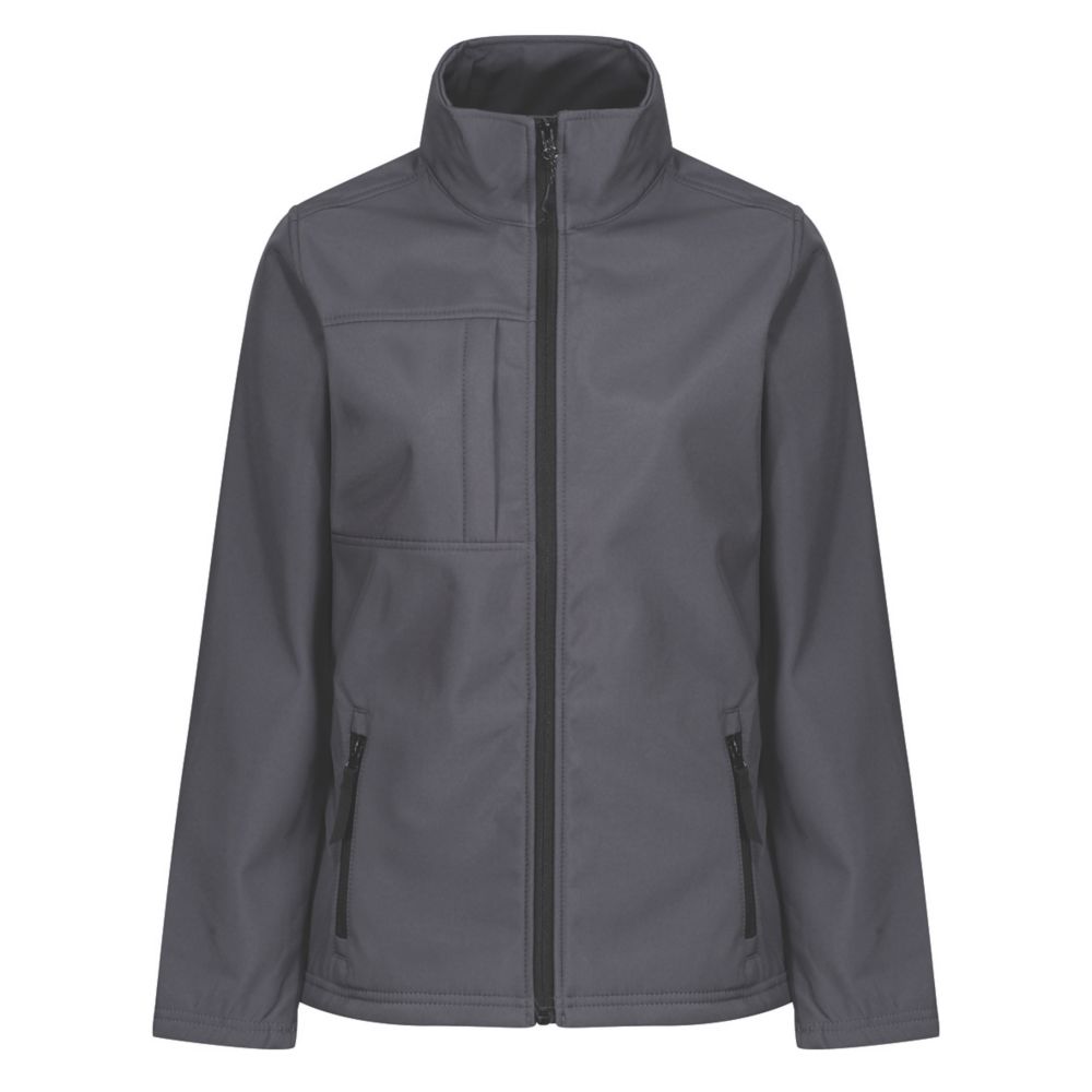 Image of Regatta Octagon Womens Softshell Jacket Seal Grey 