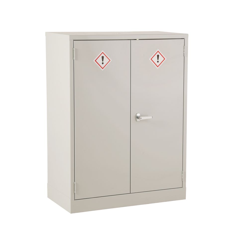 Image of 2-Shelf COSHH Cabinet Grey 915mm x 457mm x 1219mm 