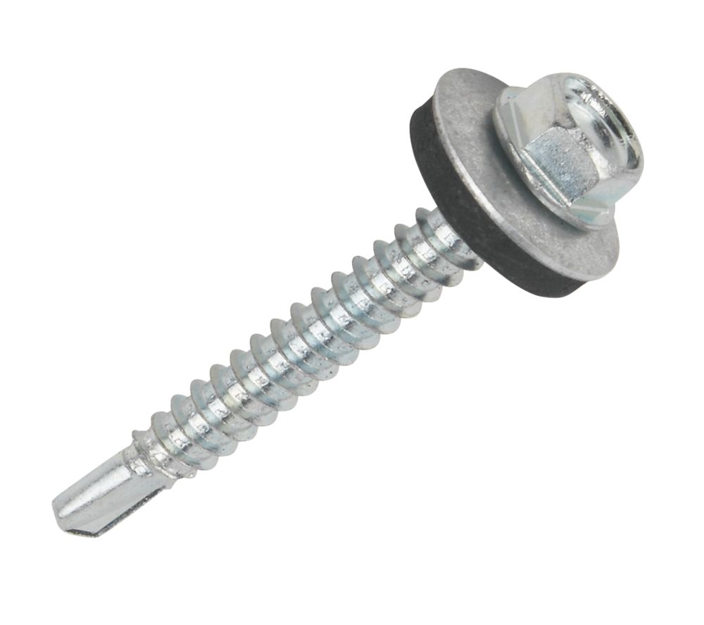 Image of Easydrive Flange Self-Drilling Screws with Washers 5.5mm x 55mm 100 Pack 