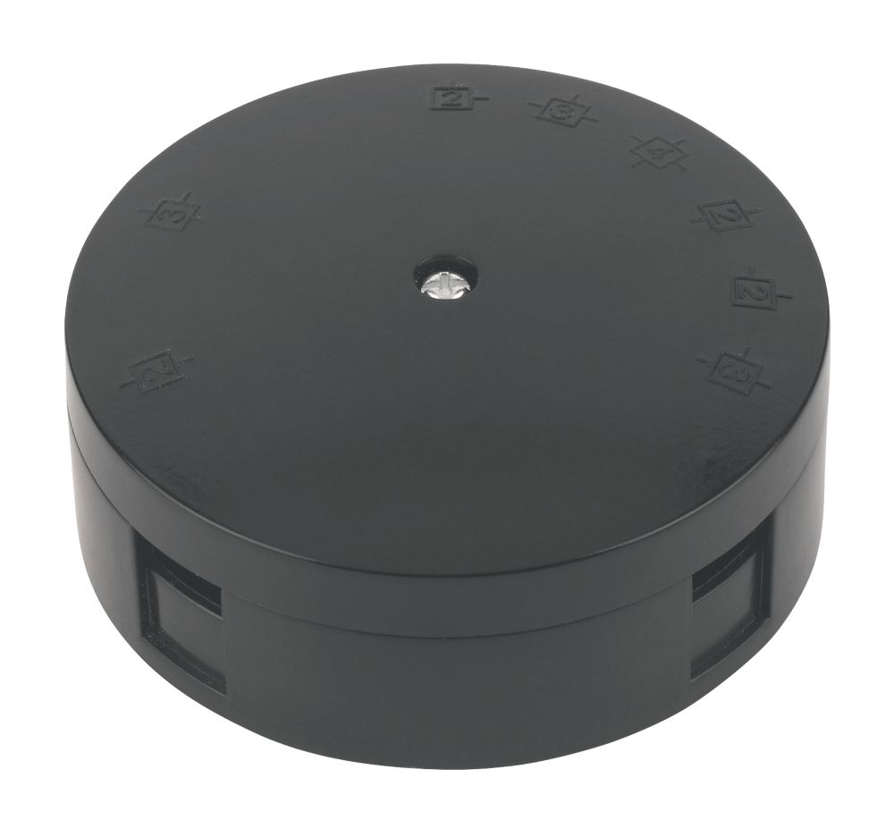 Image of 20A 6-Terminal Heavy Duty Junction Box Black 