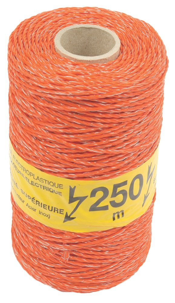 Image of Stockshop Electric Fence Polywire Orange 3mm x 250m 
