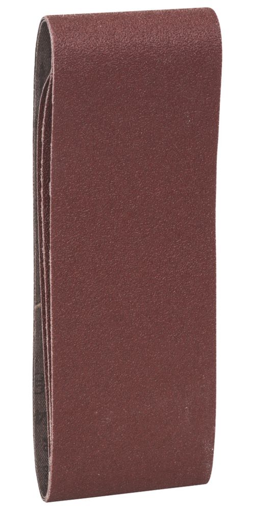 Image of Bosch X440 Sanding Belts Unpunched 457mm x 75mm 60 Grit 3 Pack 