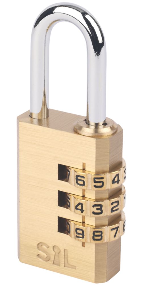 Image of Smith & Locke Brass Combination Padlock Brass 28.5mm 