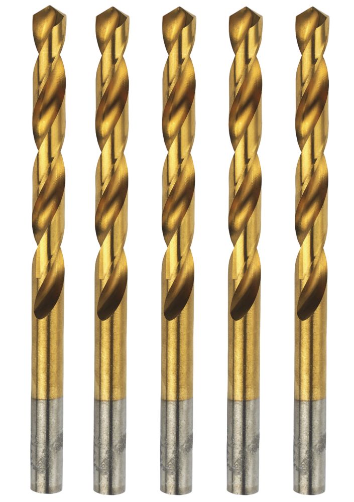 Image of Erbauer Straight Shank Ground HSS Drill Bit 9mm x 125mm 5 Pack 