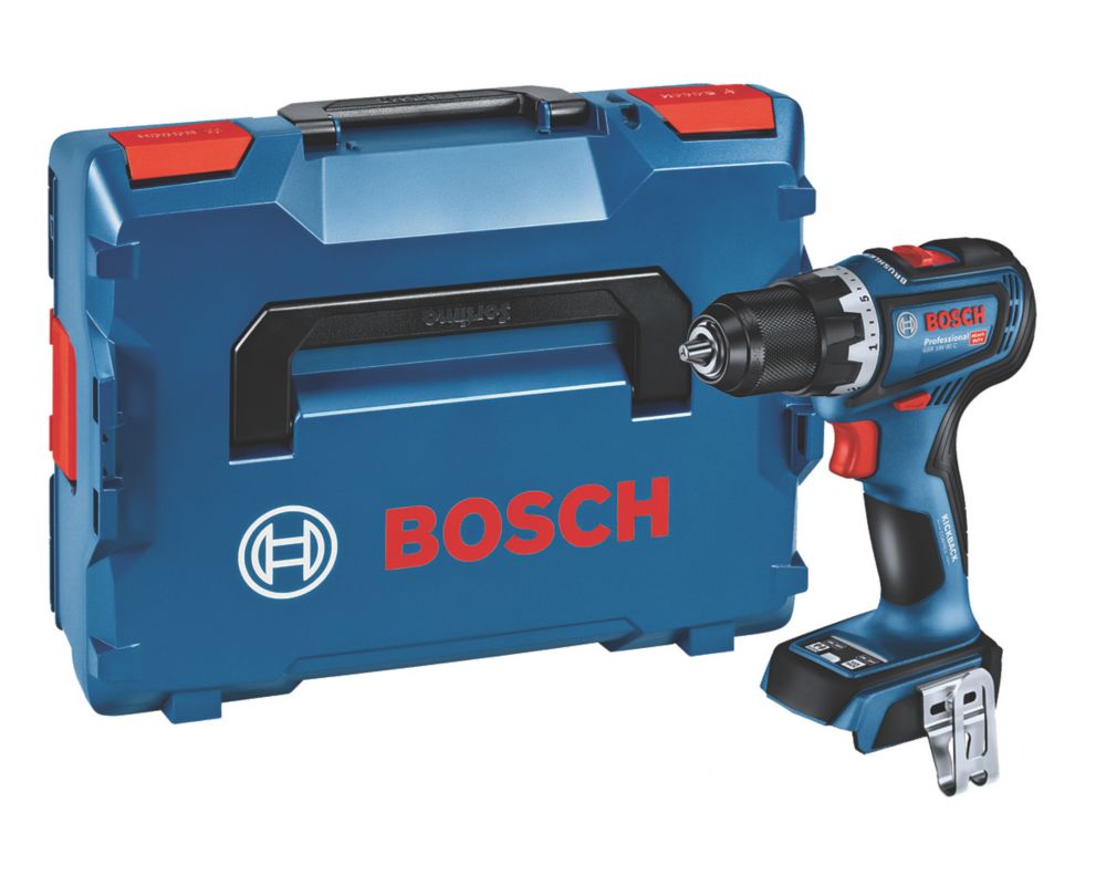 Image of Bosch GSR 18V-90 C 18V Li-Ion Coolpack Brushless Cordless Drill Driver in L-Boxx - Bare 
