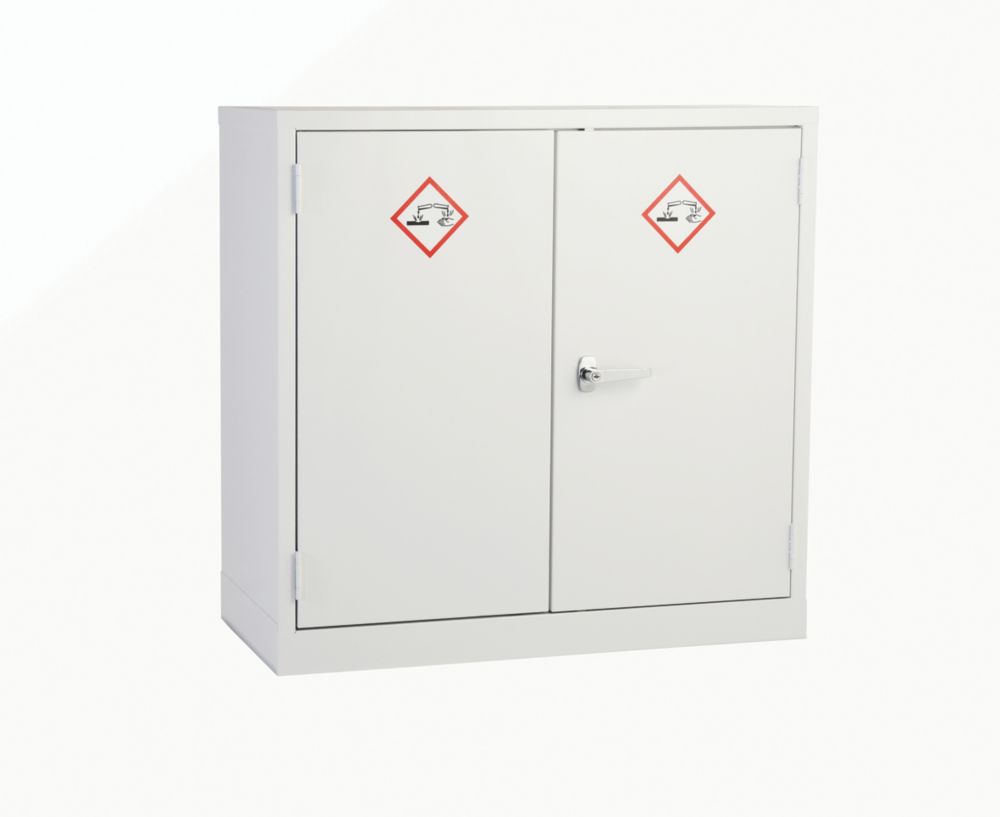 Image of 1-Shelf Acid Cabinet White 915mm x 457mm x 915mm 