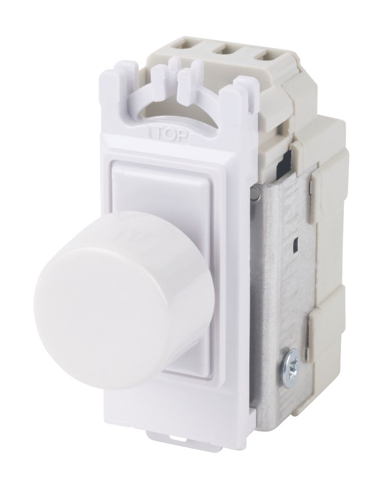 Image of Varilight V-Pro 2-Way LED Grid Dimmer Switch White with Colour-Matched Inserts 