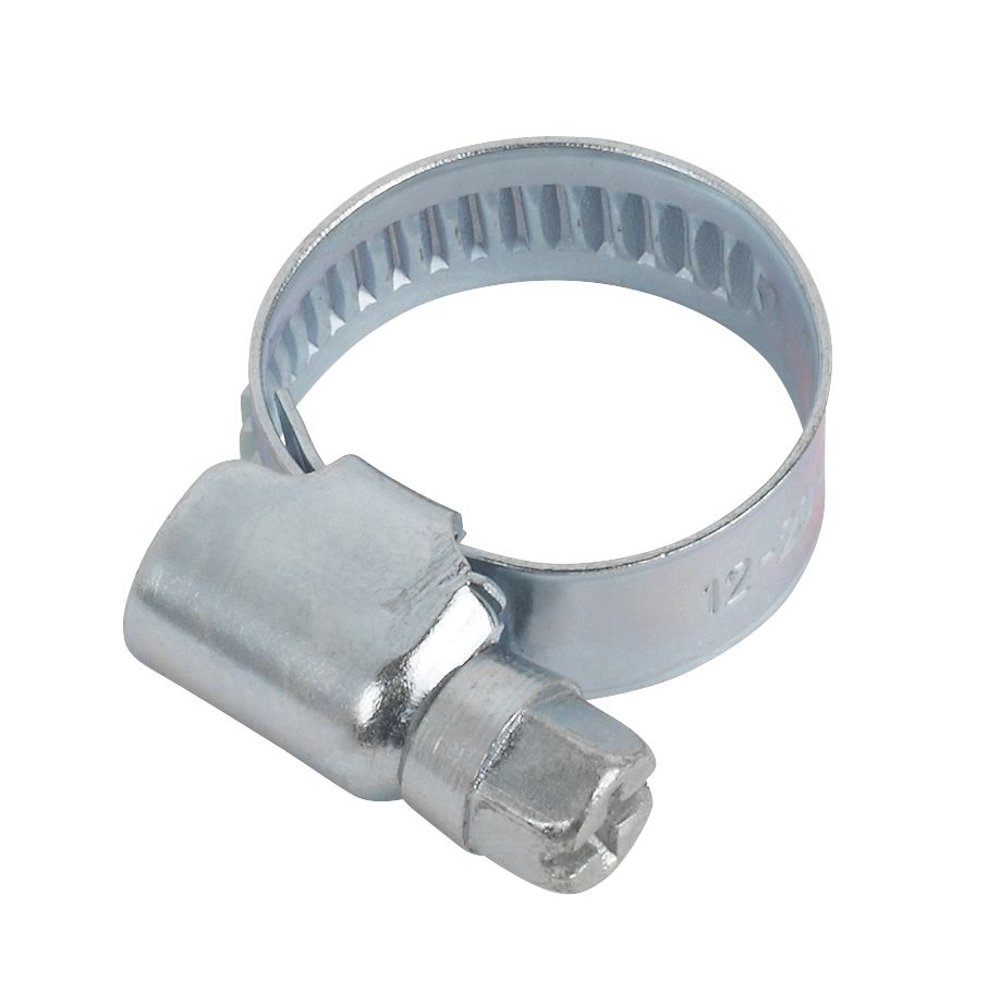 Image of Easyfix Blue Zinc-Plated Hose Clips 12-20mm 10 Pack 