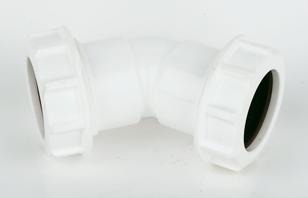 Image of FloPlast WC18 Universal Compression Waste Bend 135 