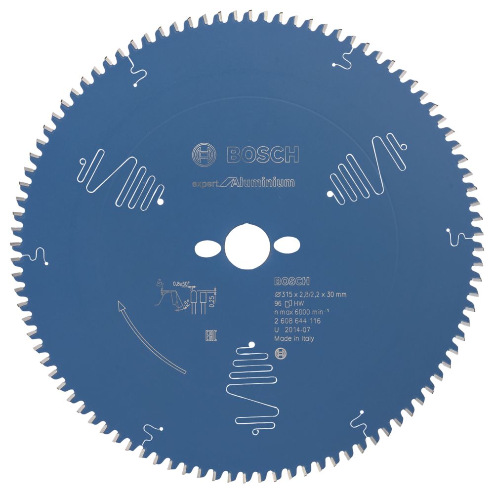 Image of Bosch Expert Aluminium Circular Saw Blade 315mm x 30mm 96T 