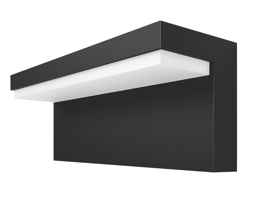 Image of Philips Hue Nyro Outdoor LED Smart Down Wall Light Black 13.5W 1020lm 